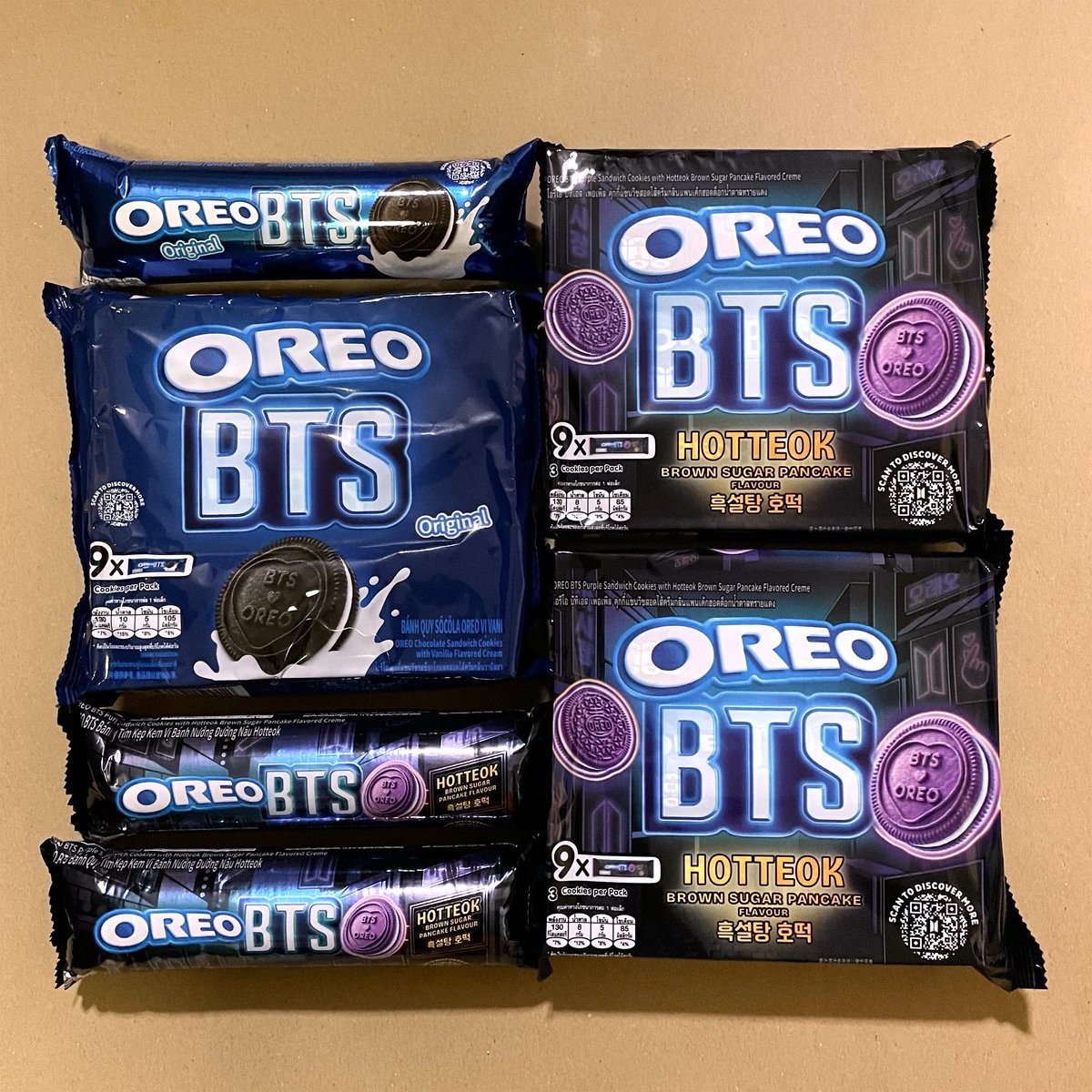 namtip_ch's tweet photo. 💜💜💜 ได้มาแล้ว เด๋วจะมาแกะรีวิว
จะได้ครบ 13 ลายมั้ย

#OREOBTS #BTSxOREO #OREOxBTS #OREOTHAILAND https://t.co/EuYrL2CLel