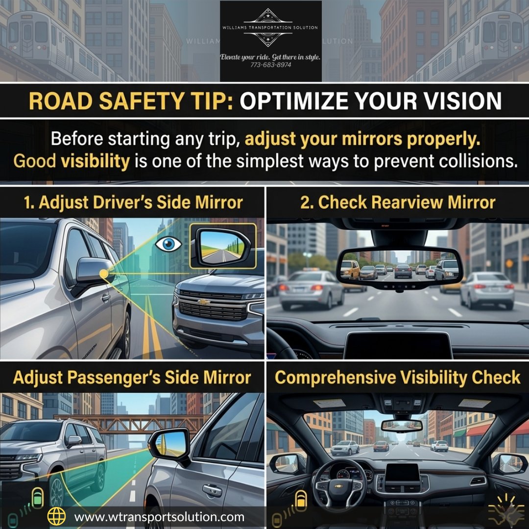 WilliamsTr10007's tweet photo. Road Safety Tip: Before starting any trip, adjust your mirrors properly, good visibility is one of the simplest ways to prevent collisions.

#RoadSafety #SafeDriving #TravelSafe #WilliamsTransportationSolutio https://t.co/6E7eUhQEyw