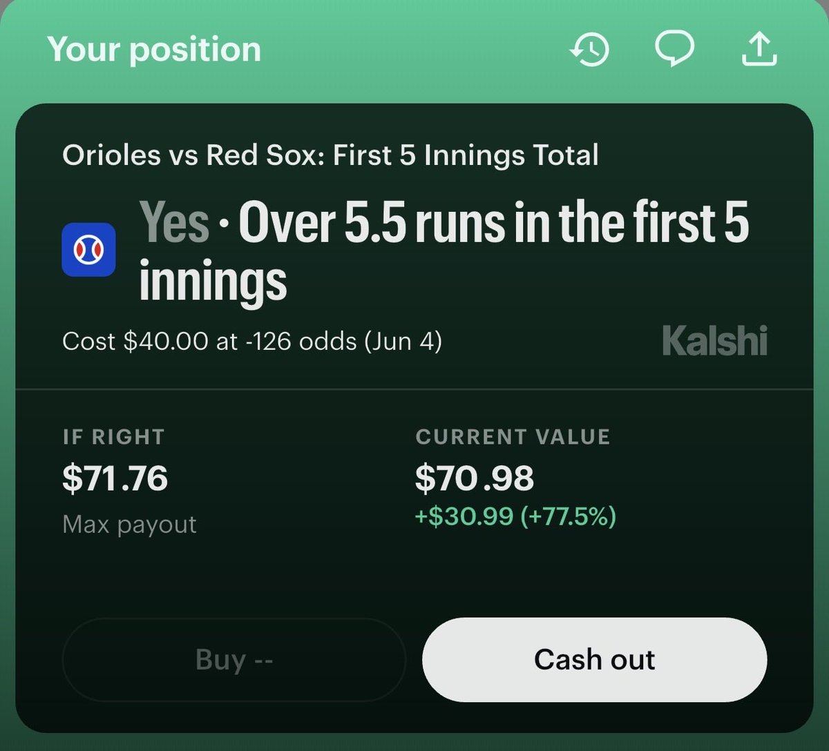 FadeAxel's tweet photo. Top of the first inning cash!? 😭✅

Brayan Bello the ultimate coin respecter 💰 https://t.co/PPbwDQxuRm