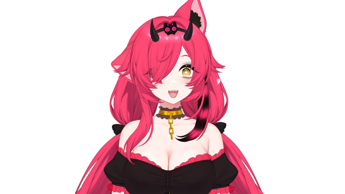 himaxhime's tweet photo. 🖤Design vs Vtuber Model ⛓️
(PRISM Model Placeholder for now!!)
🎨Design: ME!!! 🎨Page: kitiokitioo on skeb! 🎨: #PrismCustomizableModel https://t.co/79BiKhkAse