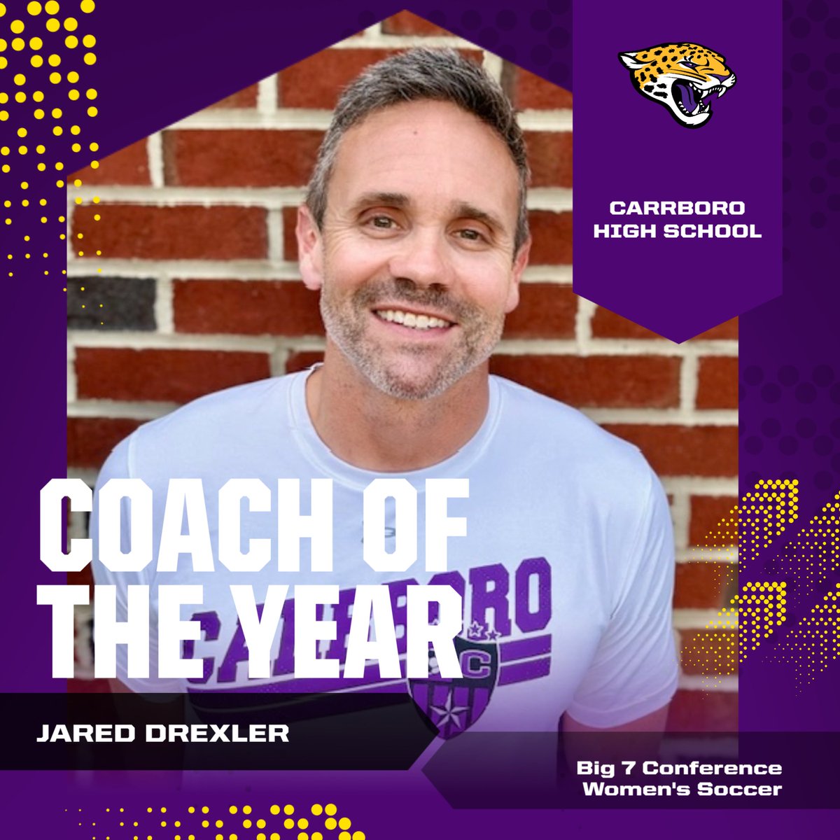ADJonEvans's tweet photo. Huge Shout out to Jared Drexler for being named the State Coach of the Year for Women's Soccer! Way to go Coach Drexler! https://t.co/JTH7y7JQXP