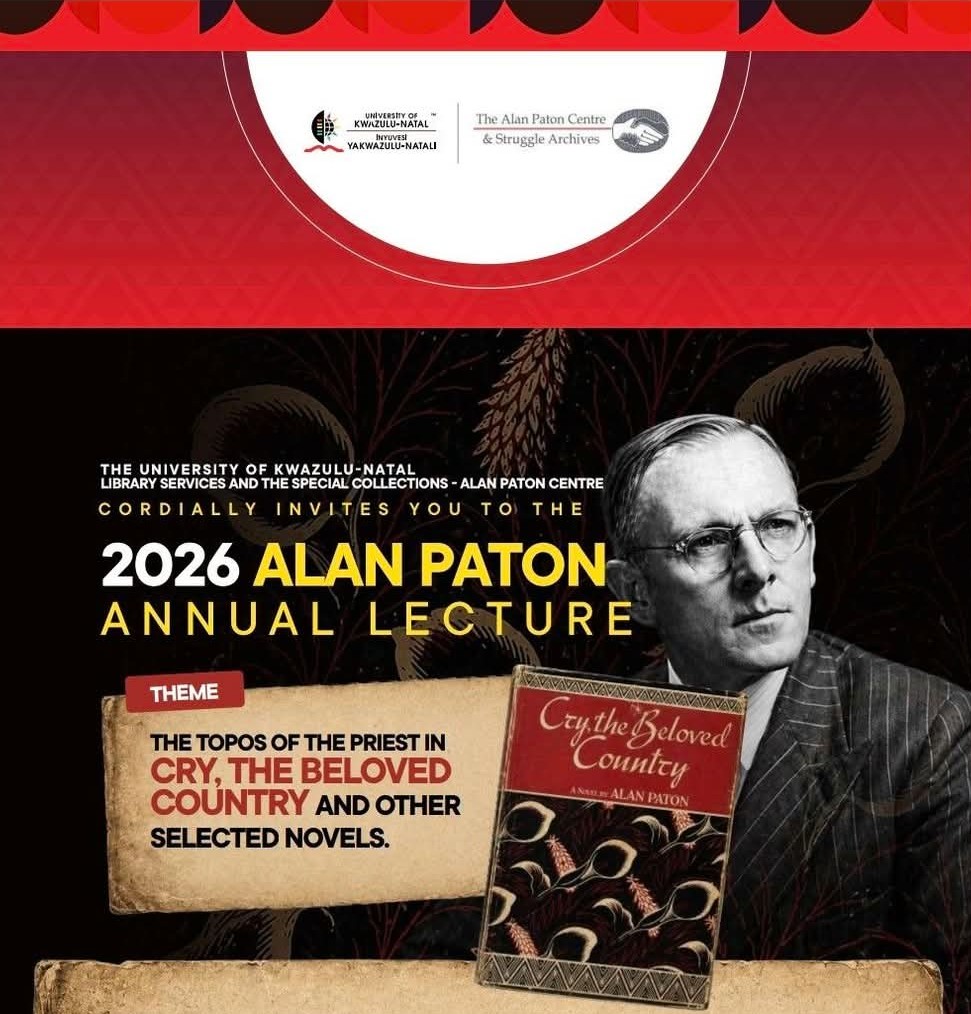 ThePatonTrust's tweet photo. The Trust extends our appreciation of the auspicious &amp; enduring contributions - by Darryl Earl David &amp; David Attwell - to South African Literature.

"The Topos of the Priest in [. . .]" is the 2026 theme:
Friday, 05 June
11H00 – 12H00 (SAST)

To RSVP:
🔑: https://t.co/fIhtuM3Agv https://t.co/5PMqHCzBeF