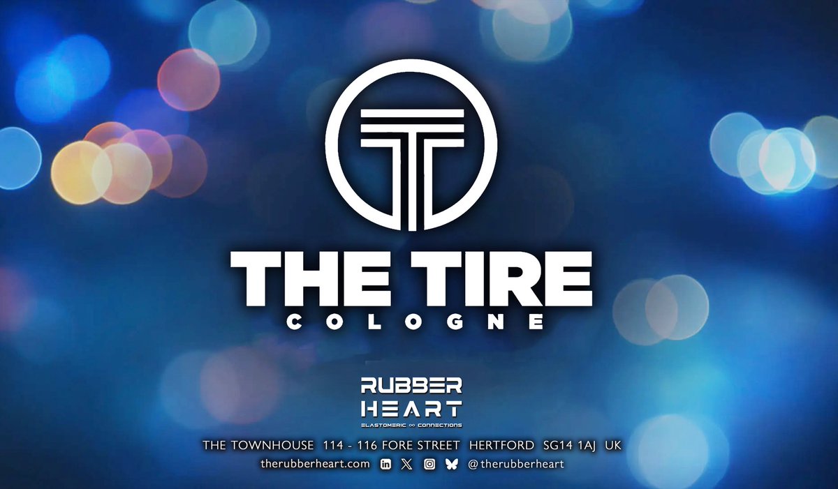therubberheart's tweet photo. #RubberHeart♾️ will be attending THE TIRE COLOGNE 2026 next week. 🛞 

🗓️ 9th - 11th June 2026
📍 Koelnmesse, Cologne 🇩🇪 

Hopefully see you there! 👀 

➡️ https://t.co/KgwWinsnsg

#RubberIndustry 🖤 #RubberMarketing https://t.co/Fdsi8JtMPU