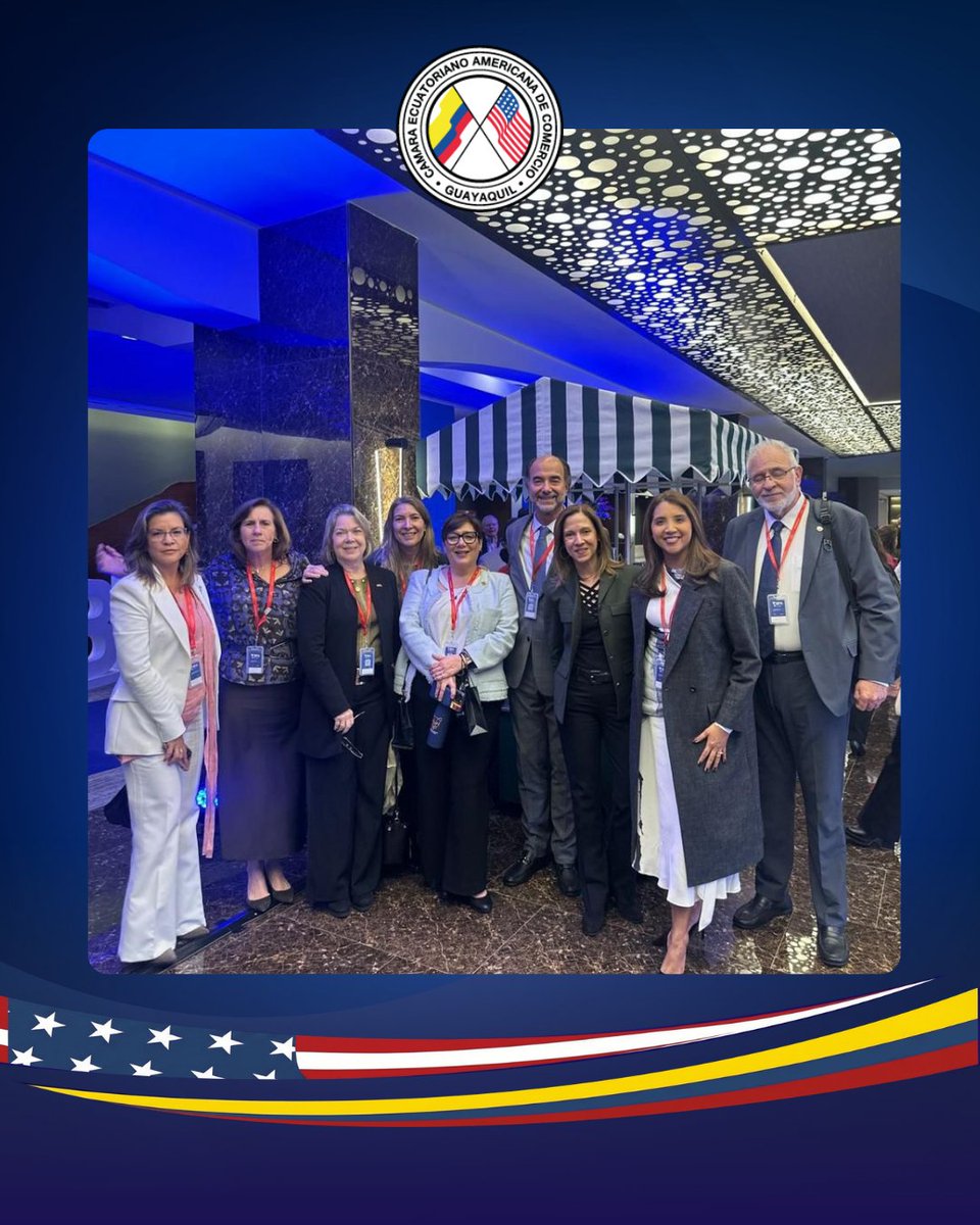 amchamgye's tweet photo. Participamos en el #BFA2026 de #AACCLA junto a @jsaguirreg, María José Jaramillo y Grecia Logroño. Reafirmamos nuestro compromiso con el comercio y la inversión como motores de desarrollo para Ecuador. 🇪🇨🤝🌎

@chairAmchamGYE #AmChamGye #BusinessFutureOfTheAmericas https://t.co/lSlNIIaocS