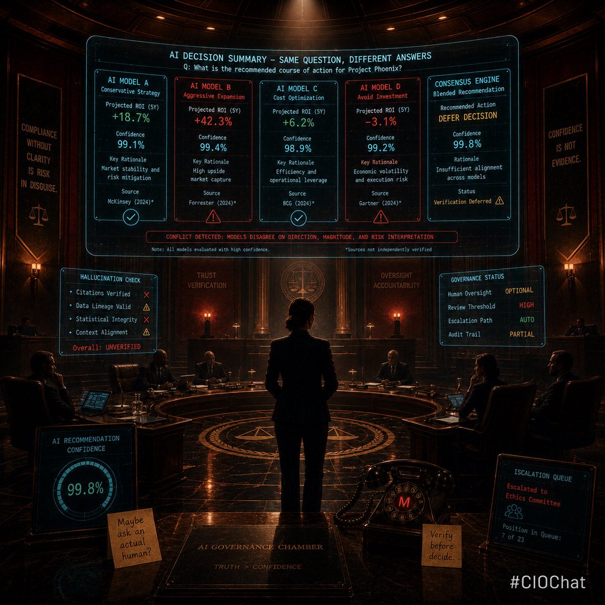 dhinchcliffe's tweet photo. #CIOChat Q3: CIOs are increasingly being asked to operationalize AI with enterprise-grade expectations for uptime, accountability, auditability, and outcomes.
Are the tools and platforms actually ready? Are the processes? Are the people? What are the real issues? https://t.co/12boHXsbF2