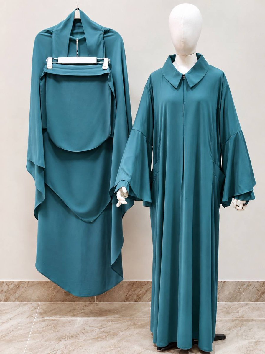 FTBW_Gallery's tweet photo. This beautiful 3-piece set comes with:

• A Khimār
• An Abāya
• A Niqāb

The abaya features:

✓ Front zip for nursing mothers
✓ Inner smoky sleeves for extra coverage 
✓ Elegant butterfly outer sleeves
✓ Side pockets for convenience

₦47,000

Send a Dmto order 🎀 https://t.co/7wznR8KdOQ