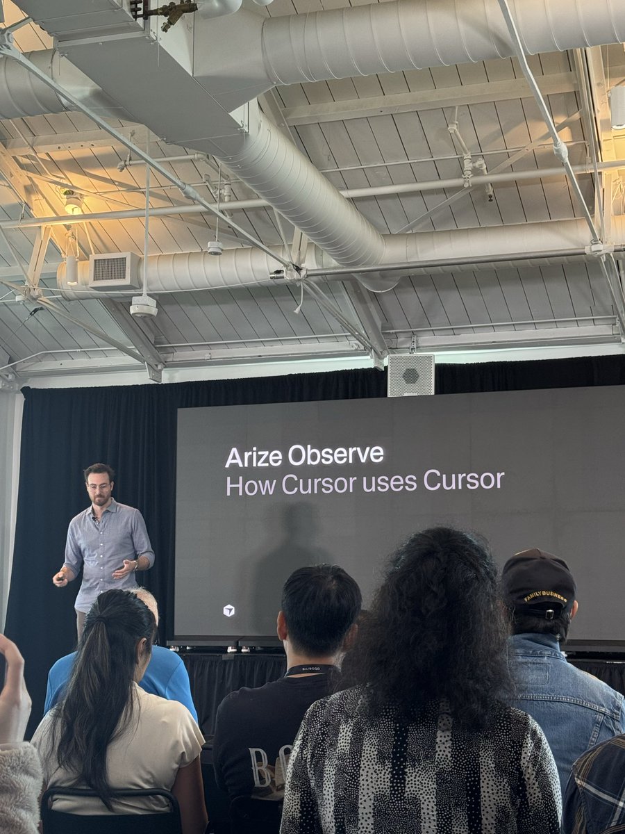 MelGoesTech's tweet photo. Talk #3 - How Cursor Uses Cursor @JohnGilhuly @cursor_ai 

I love when companies talk about dogfooding https://t.co/77DTxiKc2J