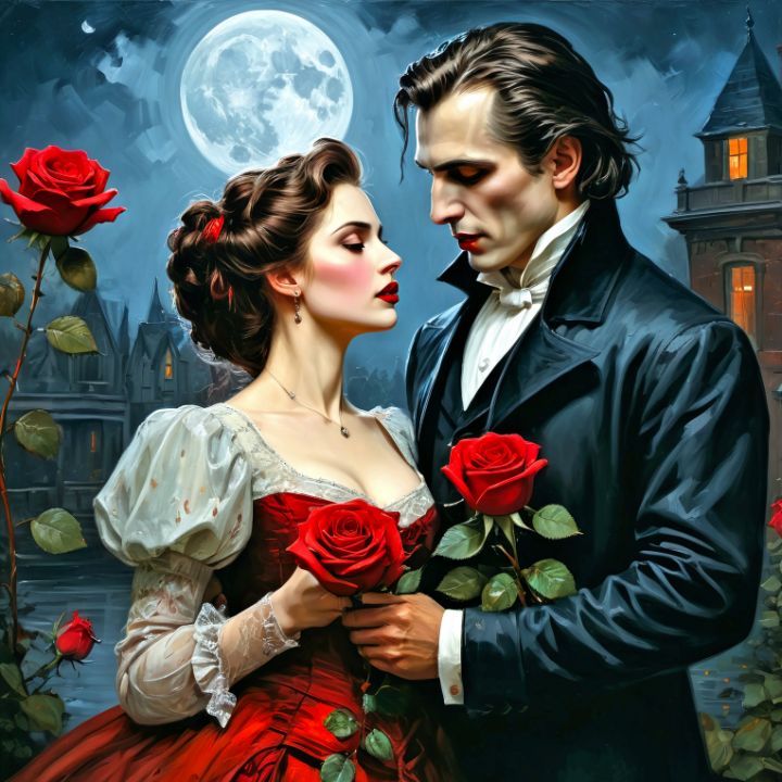 ovidium_nft's tweet photo. Art of the Day! "In Love with a Vampire". Buy at: https://t.co/VpvyLyHVlI https://t.co/BHtnza7p5p
