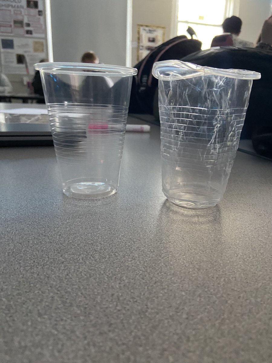 TheTismParable's tweet photo. I turned a cup inside out during my last class of the day https://t.co/qJmk3P98uy