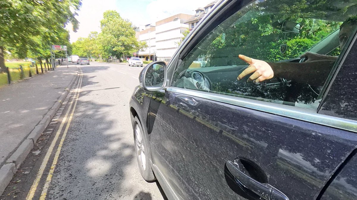 ThinkLicence's tweet photo. Kind of you to point to what you think is a cycle path or shared path, but it really is not. I understand you were still annoyed that you were caught on your phone, but showing your ignorance won’t help your case. https://t.co/FX0VLrvqdd