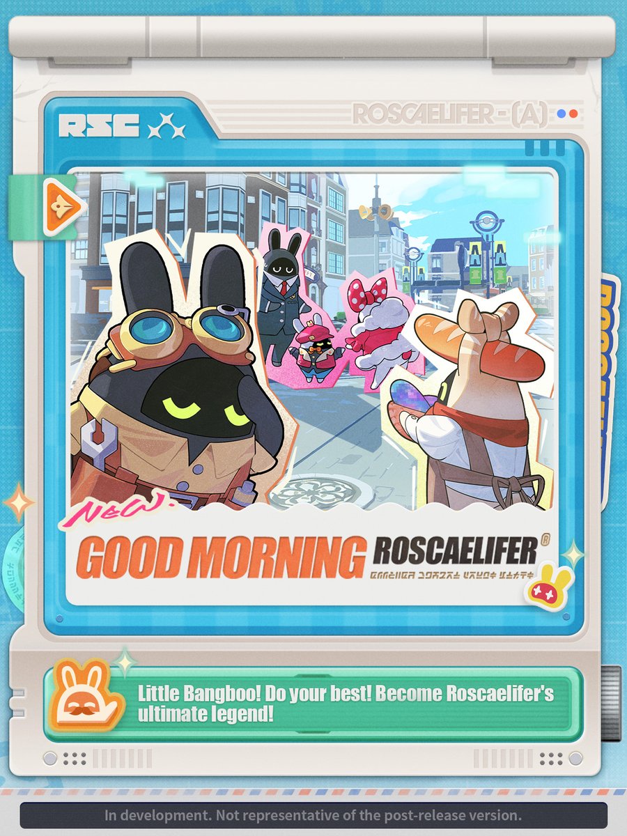 ZZZ_EN's tweet photo. "Good Morning, Roscaelifer" Event Details

Little Bangboo! Do your best! Become Roscaelifer's ultimate legend!

#zzzero #zenlesszonezero https://t.co/TAELFkU02y