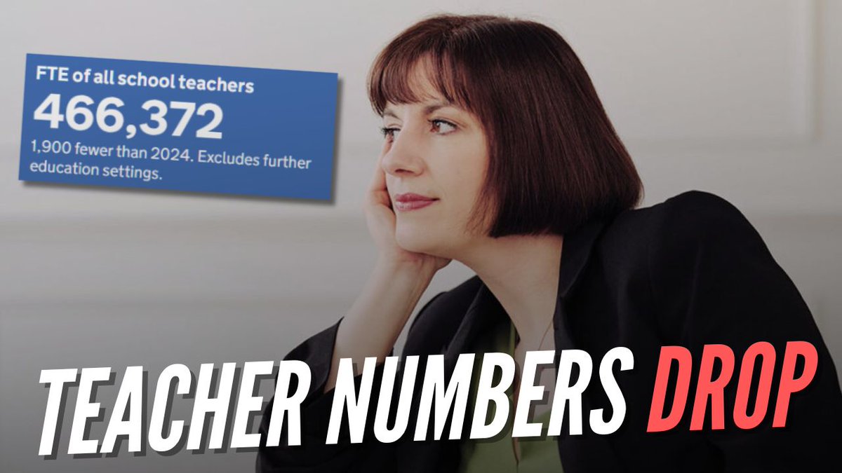 GuidoFawkes's tweet photo. Bridget Phillipson Alters Manifesto Pledge to Claim Progress While Teacher Numbers Fall https://t.co/cLCBqJQdlw https://t.co/McdEVlKV19
