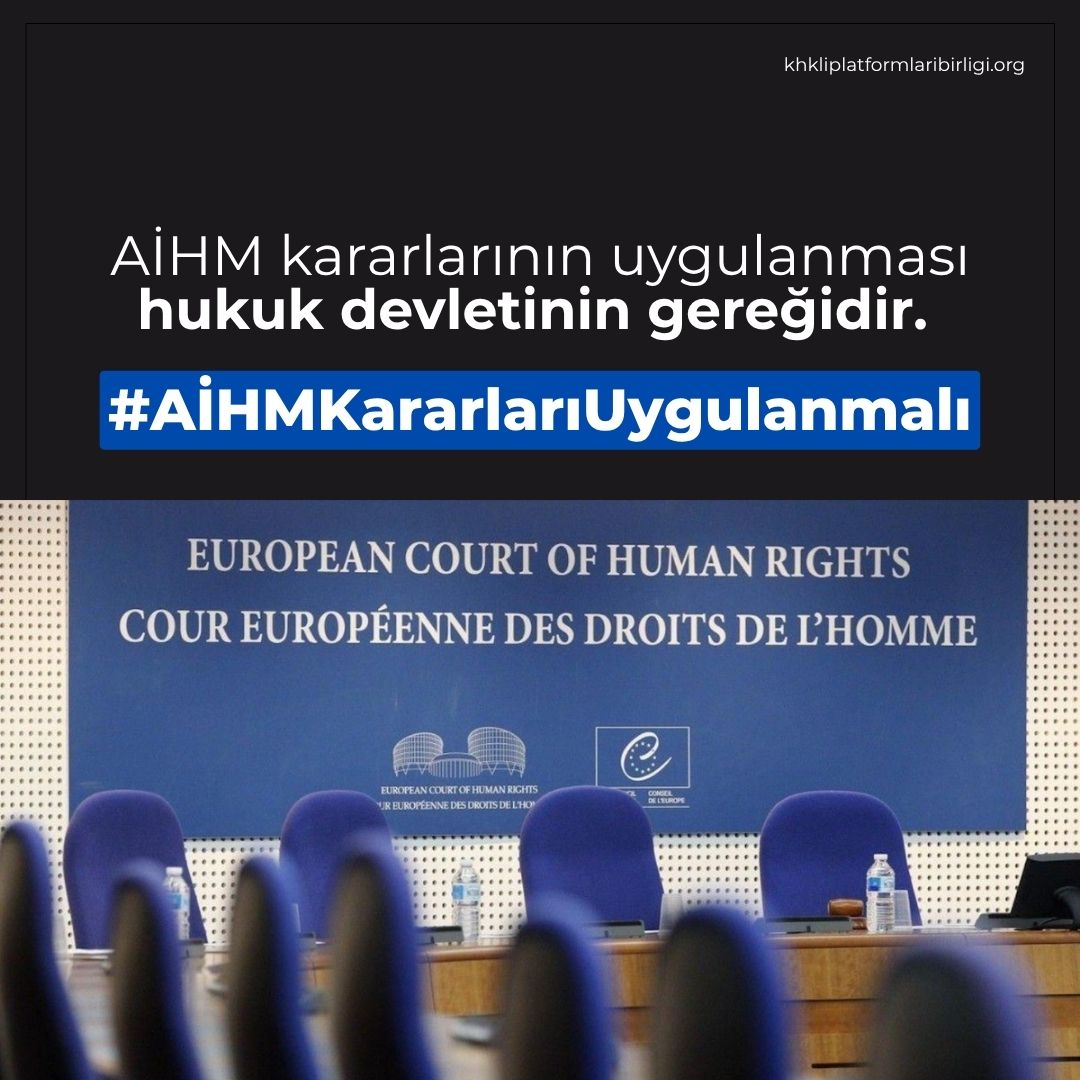 mkorkmaz62's tweet photo. #AİHMKararlarıUygulanmalı acil olarak uygulanmalı.Aksi taktirde Anayasayı ihlal etmiş oluyorsunuz. https://t.co/aa52VouHPa