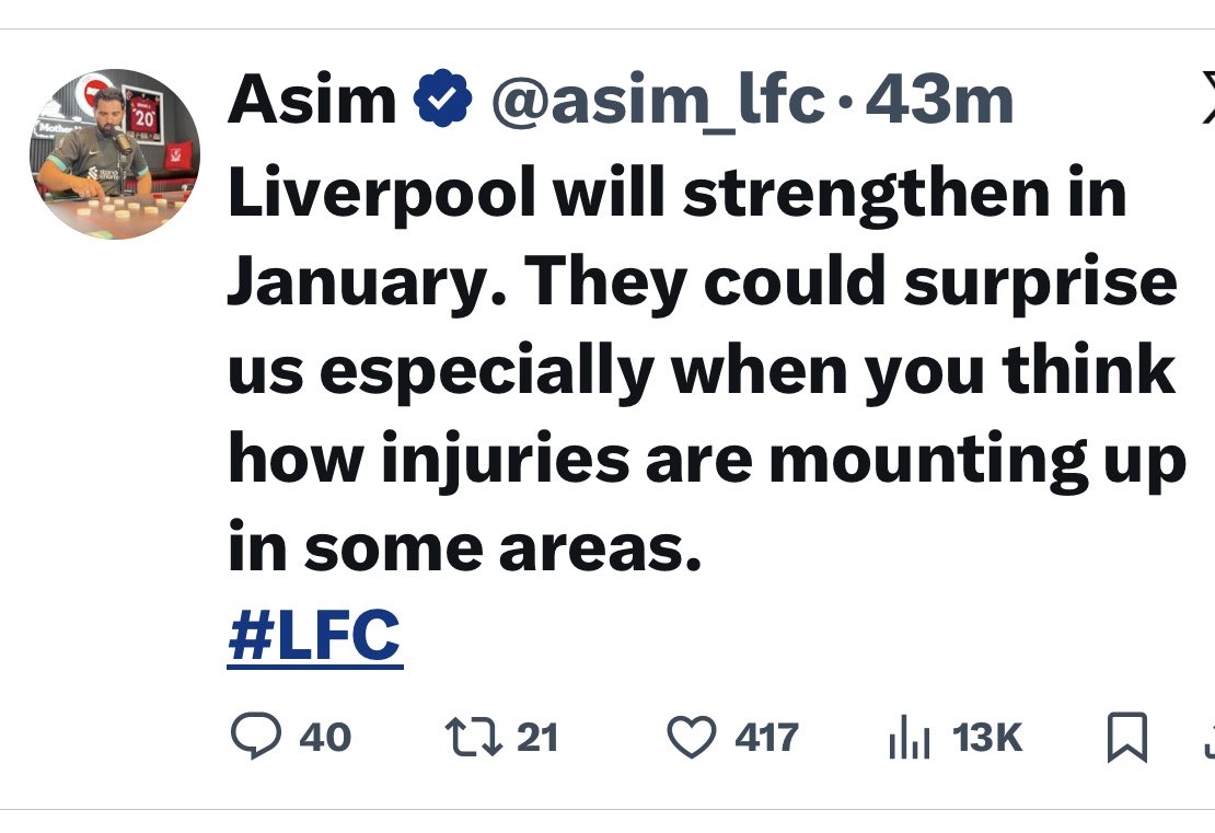 Scousered1995's tweet photo. @asim_lfc Any news on this yet 🤷‍♂️ https://t.co/4umVoGfv36