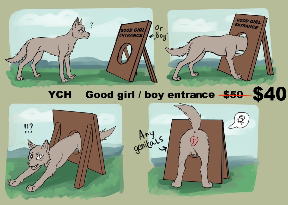 sakkurion's tweet photo. "Good girl/boy entrance" YCH

$40 for the whole piece 

DM me here or use tg/discord:
@sakkurion https://t.co/fFQd5aN7jP