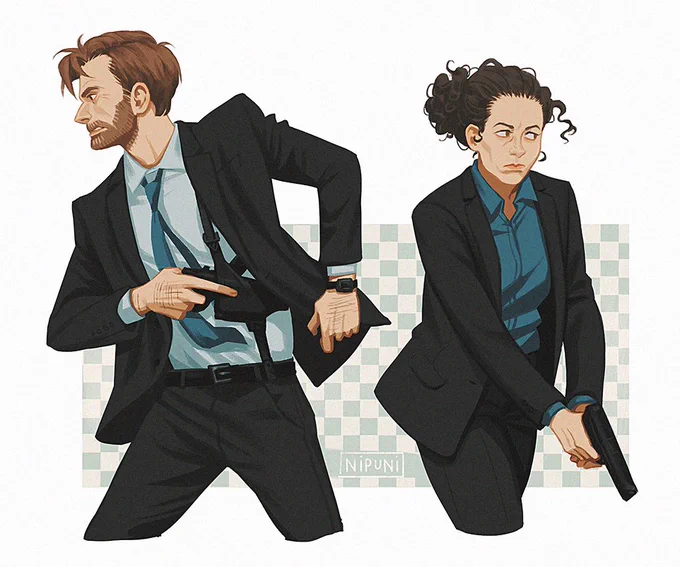Hardy and Miller are on the case! across different police divisions #broadchurch #alechardy #elliemiller #davidtennant #oliviacolman