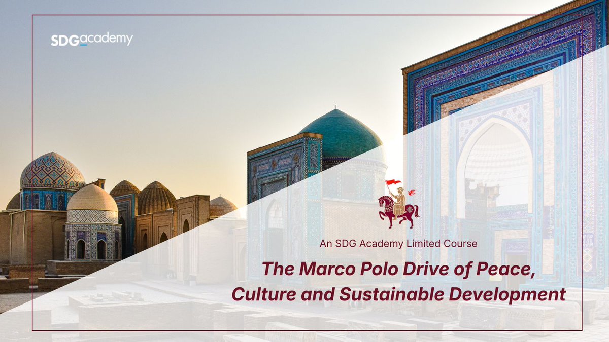 SDGsInSchools's tweet photo. 📜 What can the Silk Road teach us about the future?
This summer, join Jeffrey Sachs on a 15,000-km journey from Rome to China as part of #TheMarcoPoloDrive of Peace, Culture and #SustainableDevelopment.
Enroll now👉 https://t.co/DCRcc8bSem

#TogetherIsFurther #ToSeeAndBeSeen https://t.co/lNJwGUEw34