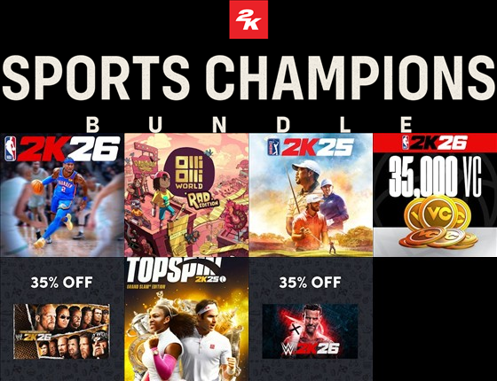 fixitfixitfixit's tweet photo. Get the new 2K Sports Champions Bundle Bundle - Bundle Ends: 6/25/2026 1:00:00 AM
https://t.co/lxYTqDcgiq
Pay at least $25 to unlock everything.
#humblebundle #games #bundle #deals #pcgaming #game #charity #gaming https://t.co/8ZlqsKllbf
