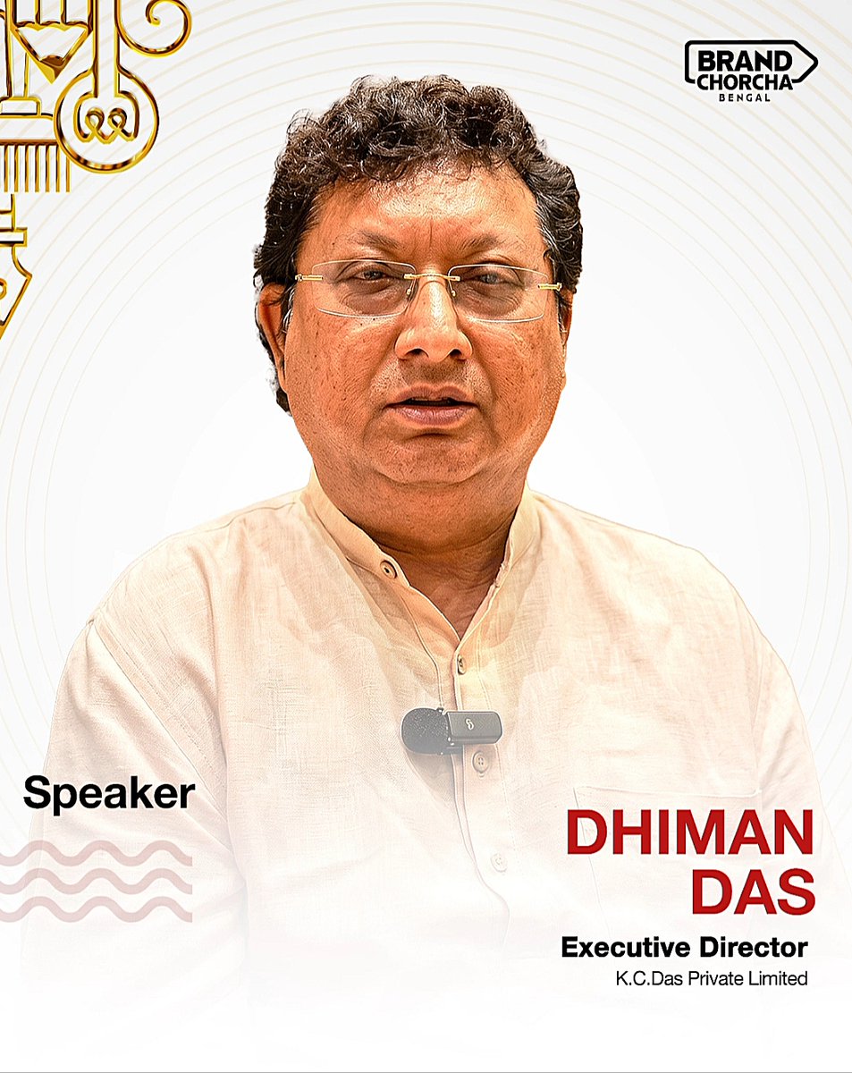 BrandChorcha's tweet photo. @dhiman_das1972 , executive director – K.C. Das Private Limited, will be joining us at Brand Chorcha on 5th June at Taj Bengal.

Book your tickets now on BookMyShow &amp; District App.

#BrandsofBengal
#DhimanDas
#KCDas
#ChorchaHok https://t.co/6Vm48PrXzx