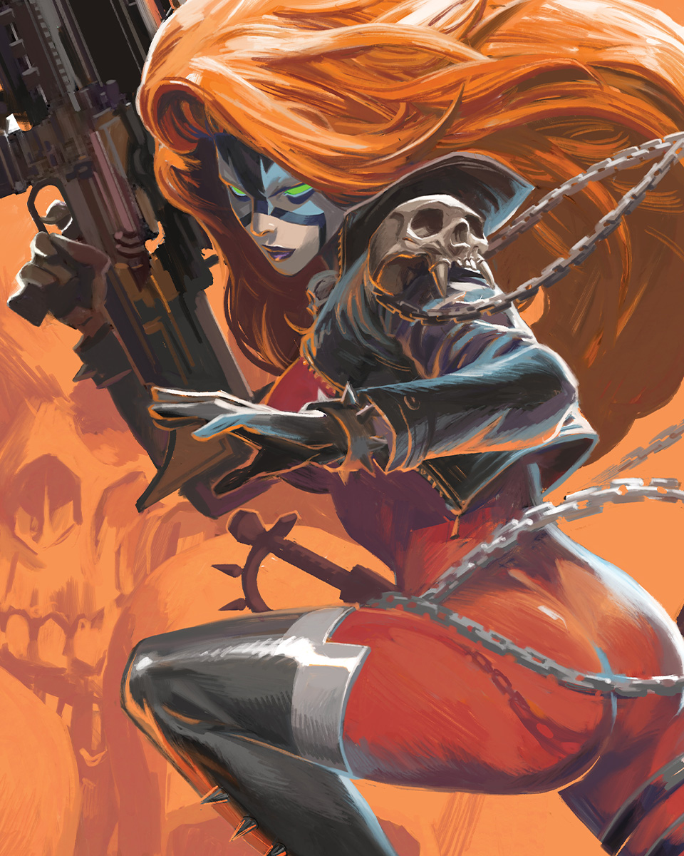 Todd_McFarlane's tweet photo. COOL cover for SHE-SPAWN #3 💥
On shelves 7/1. FOC is 6/8.
TODD.

Cover A Artist: @failla_comics
Writer: @GailSimone 
Artist/Inker: Ig Guara
Colorist: @rnugentcolors
Letterer: AndWorldDesign

#shespawn #spawn #comics #comicart @ImageComics @McFarlaneComics https://t.co/l9RIX0vkNy