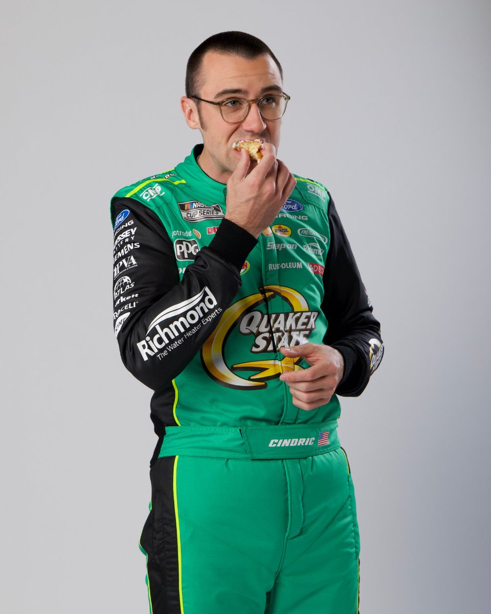 QuakerState's tweet photo. Happy #NationalDonutDay! We didn’t have to ask Austin twice. He ate this up and left no crumbs 💅 🍩 https://t.co/gedqZy5E9X