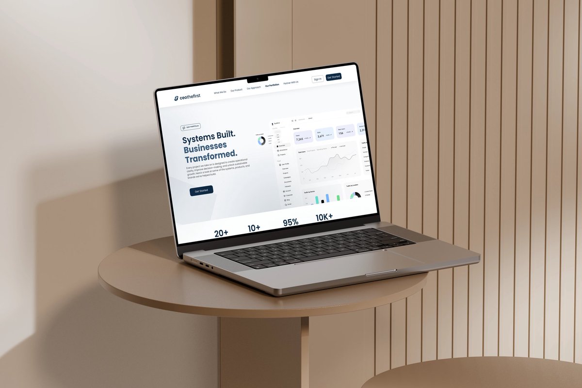 ce_orezi's tweet photo. Designed the brand identity, website, and dashboard for ceothefirst.

Built around one idea:

Clarity through structure. https://t.co/7QhlOIKBaP