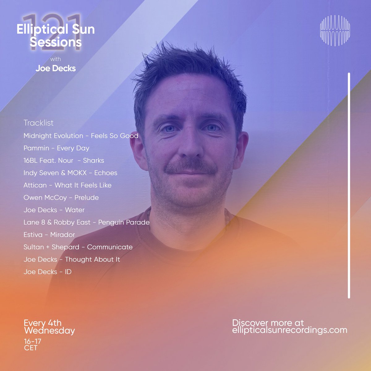 EllipticalSun's tweet photo. 🔥 Elliptical Sun Sessions 117 with @JoeDeckz lit up last Wednesday — and now you can relive the entire journey!

Tune in for an incredible selection of tracks from @indysevenich &amp; @mokxofficial, @16BL,  Attican, @sultanshepardand more. 🎶

🔗 https://t.co/AcOutPR63E https://t.co/9w0hKMMzHf