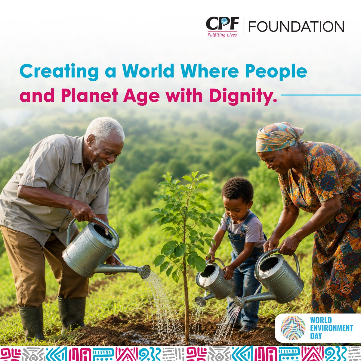 CPFFoundation's tweet photo. At CPF Foundation, through  innovation, partnership, and compassion, we work to enhance the quality of life and well-being of older persons while promoting sustainable communities.
#DignifiedAgeing #WorldEnvironmentalWeek #InspiredByNature https://t.co/3p3WhiMQnP