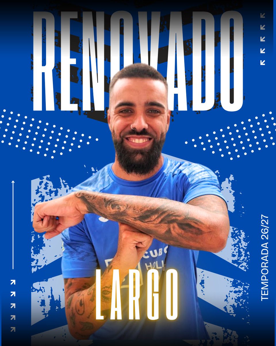 CD_Alhaurino's tweet photo. 🔵⚪️ RENOVADO | LARGO 2026/27 🔵⚪️

Su experiencia, liderazgo y dedicación seguirán siendo fundamentales para afrontar con garantías los retos de la temporada 2026/27. 💙

¡Vamos! 💪⚽ https://t.co/ZmAXyoemgH