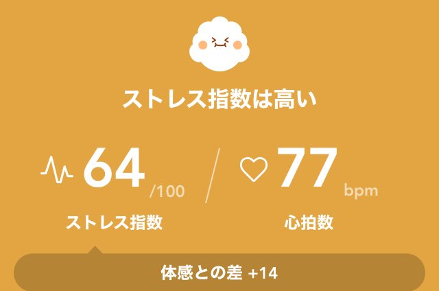 Gonou_Canan's tweet photo. 現在のストレス指数は 64 です。 https://t.co/cvOVlsO9YB https://t.co/VssC1dXJTe