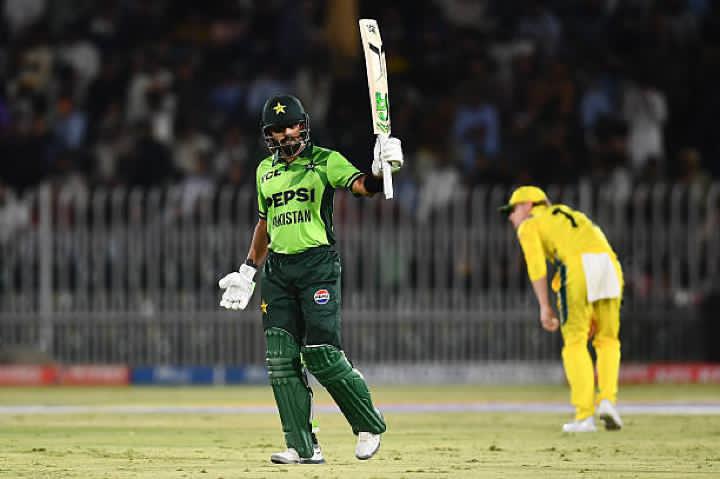 HassanAbbasian's tweet photo. Babar Azam finished the series as the second-highest run-scorer, just 4 runs behind the leading run-scorer.

Helped Pakistan win the first and third ODIs on complete rank turners with crucial contributions from his bat ♥️💚 https://t.co/3QJqWDHJ5v