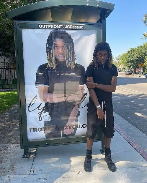 ItzBasin's tweet photo. Destroy Lonely standing with his first ever poster (2020) https://t.co/fhbqSSEcDj