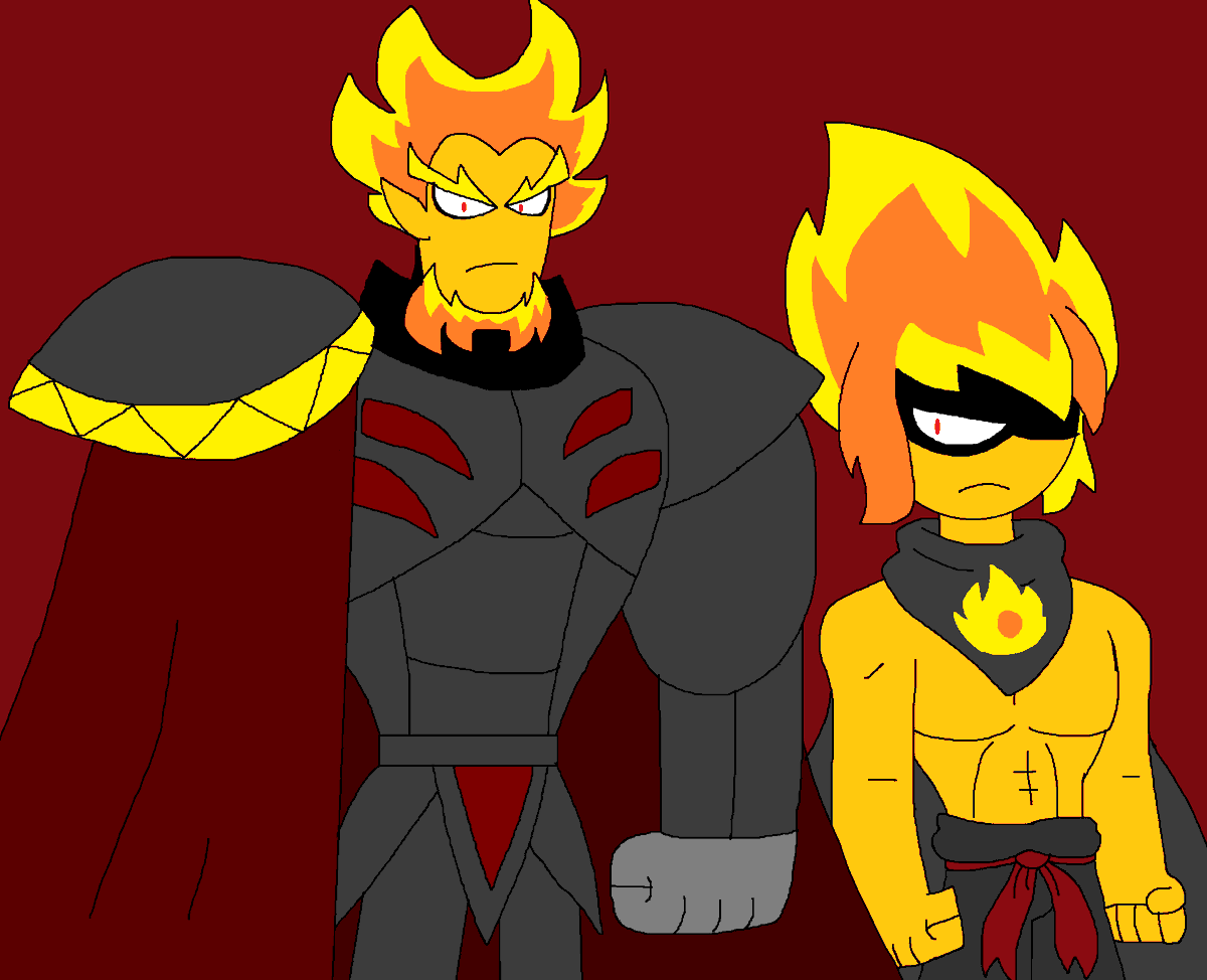 NeilMartinNuez1's tweet photo. Lord Of Fire and PimPam #HeroVerse #paint #drawing https://t.co/7tPX07IdaK