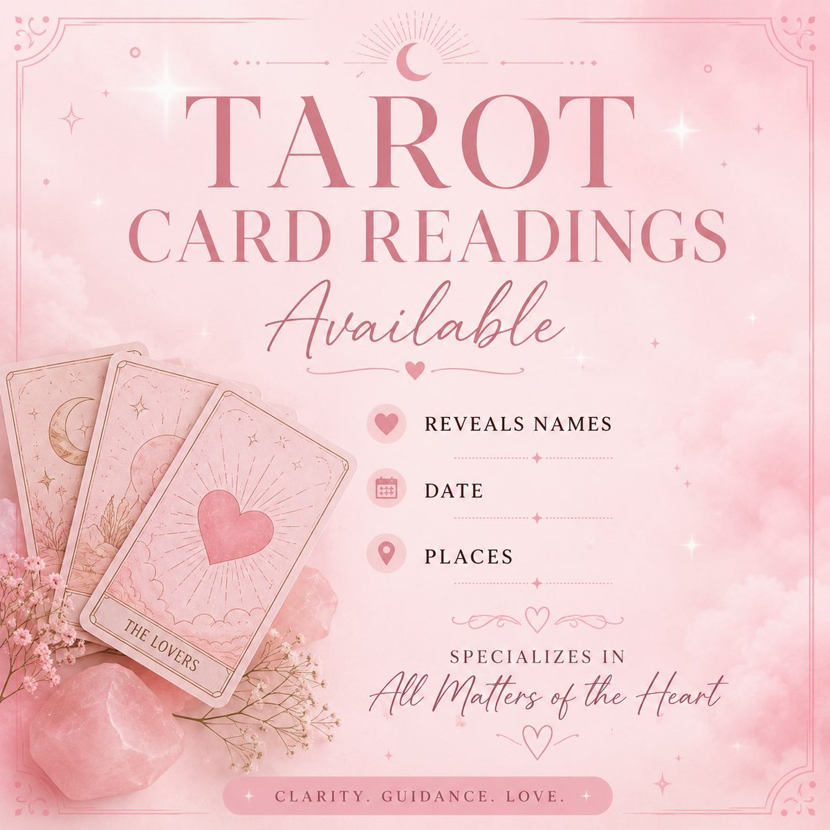 Psychicbritteny's tweet photo. 🔮 Love answers await. Tarot readings available—revealing names, dates, places, and what’s truly in their heart. 💕 Message me for your reading. #TarotReading #LoveReading #PsychicAdvisor #Soulmate #SpiritualGuidance https://t.co/lEevN4NNTi