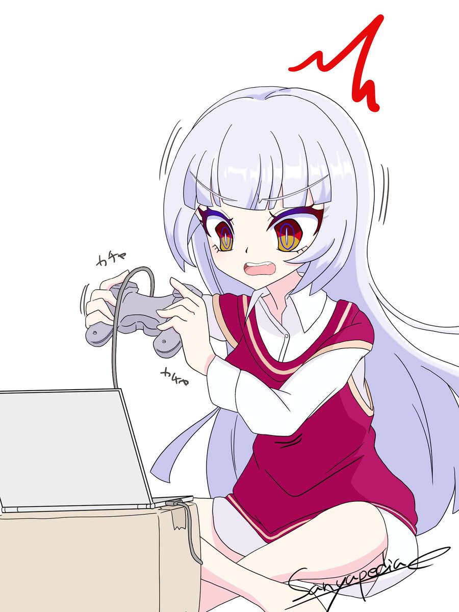 sanyan_arnval's tweet photo. 私はパッドよりアケコン派
#マジカミ #Magicami #MGCM #マジカミ絵 https://t.co/q3tvPvDIpj