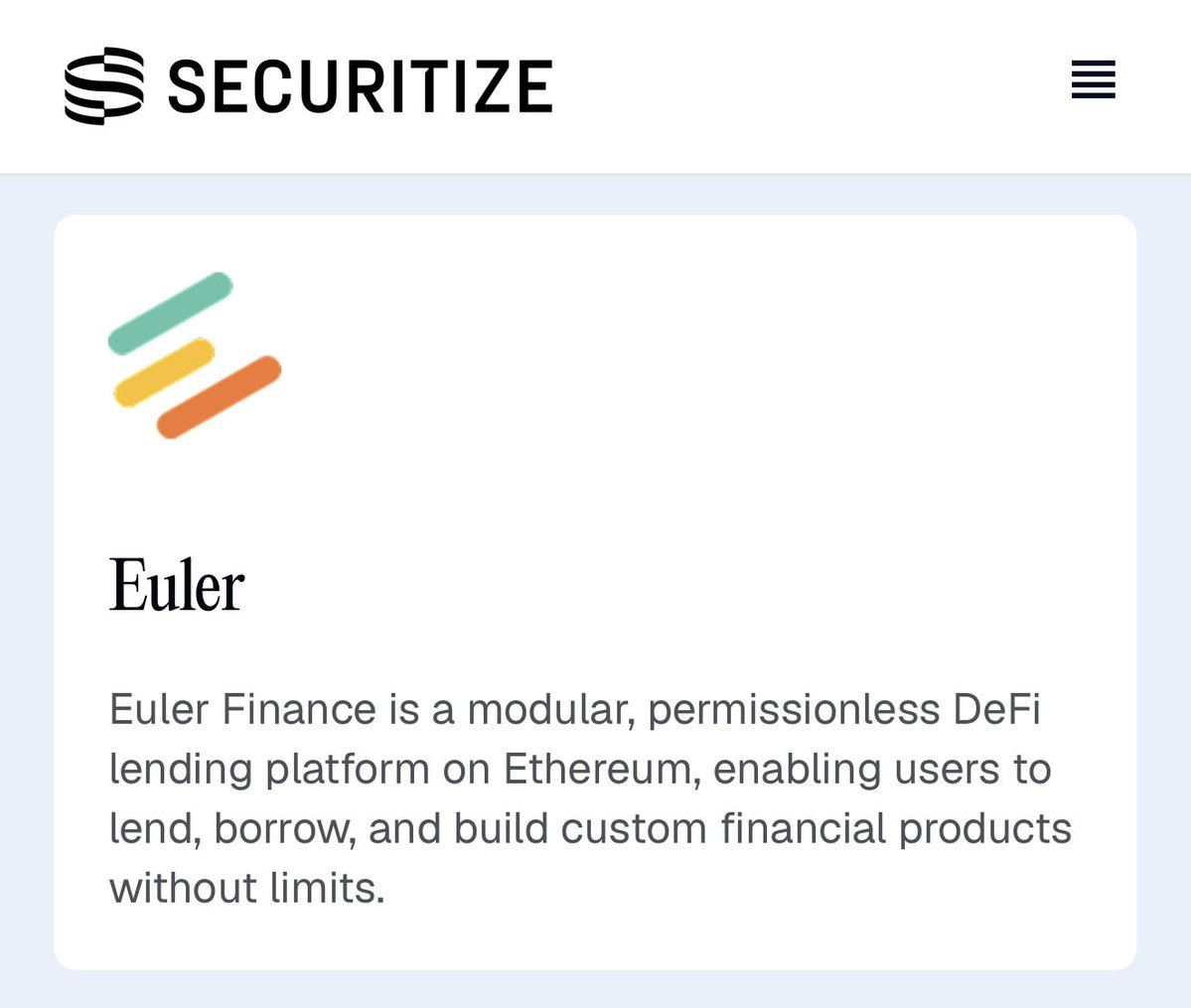 Francis37879301's tweet photo. Ripple is an Investor in SENTORA. Sentora Securitize and Euler🤔👀
So many connections missed by the avg Crypto Bro🤔 The crypto Bros who fud Ripple have no Clue what Ripple is Building😁 #ripple #rlusd #xrp #securitize #sentora #euler. Don’t sleep on EULER. https://t.co/1An5NKsyEt