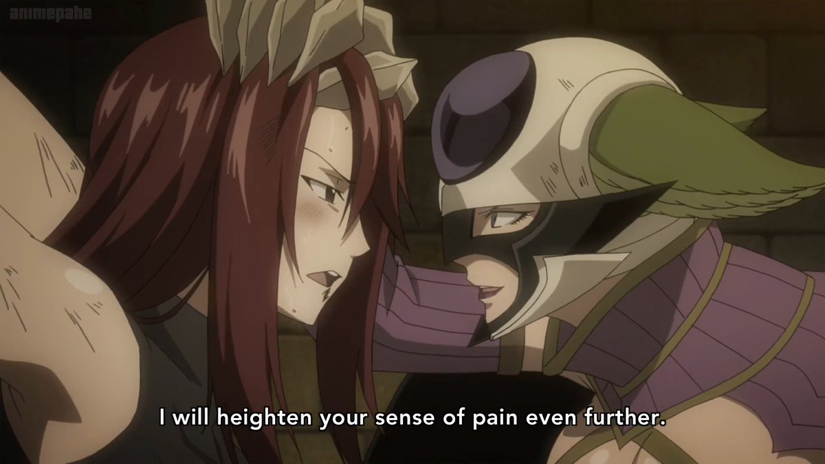NotoriousXP's tweet photo. Ik the manga version is more brutal but as a first time watcher of Fairy Tail, this scene definitely made me uncomfortable and scared😬 https://t.co/4Z5arFpluW