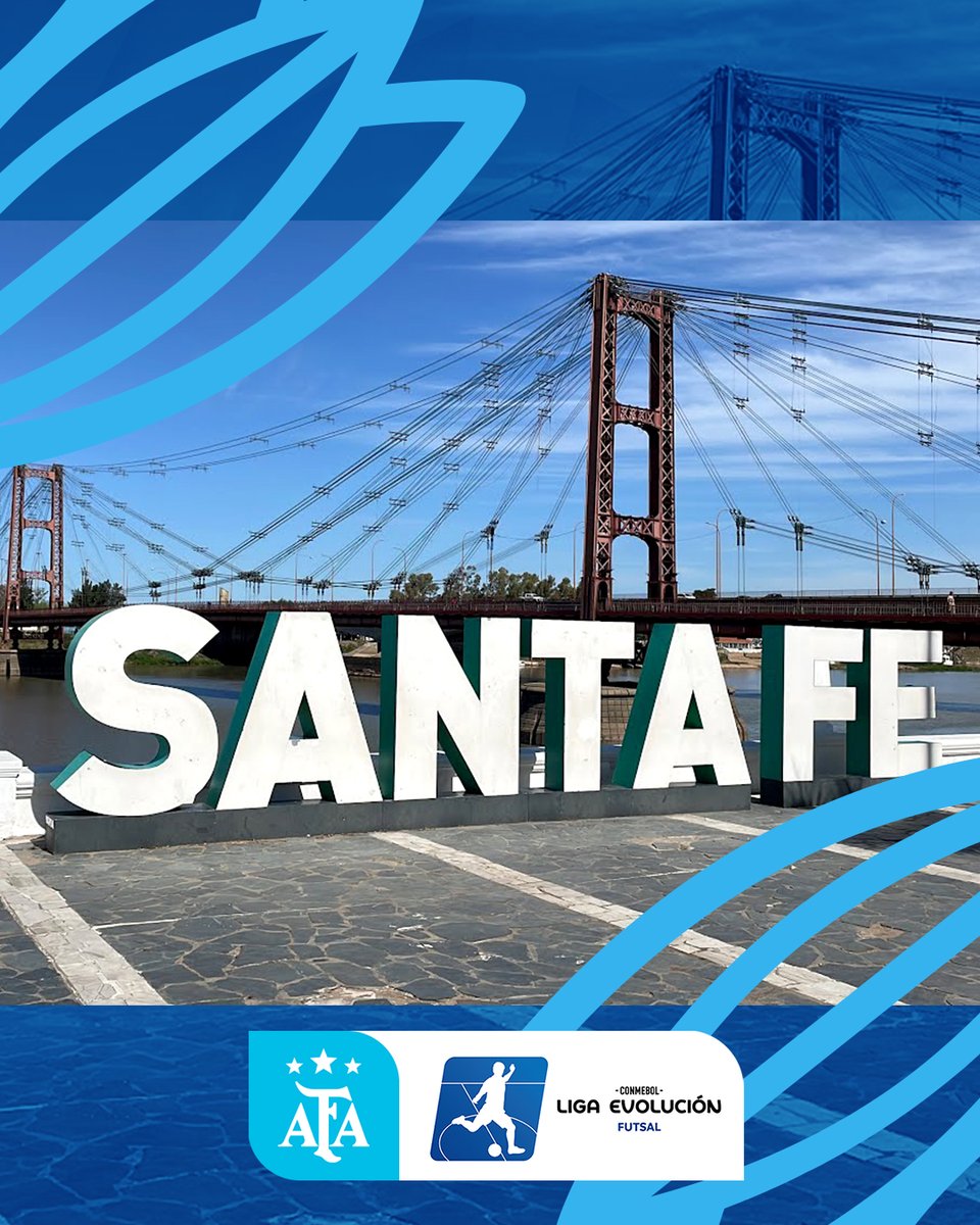 Argentina's tweet photo. #Desarrollo Nuestro país será sede de la 🏆#LigaEvolución de #Futsal 2026.

El torneo se jugará en octubre en la Ciudad de Santa Fe.

📰 https://t.co/vl27q0MhRG

¡#VamosArgentina! 🇦🇷🇦🇷🇦🇷 https://t.co/FrlJBe0Ofb
