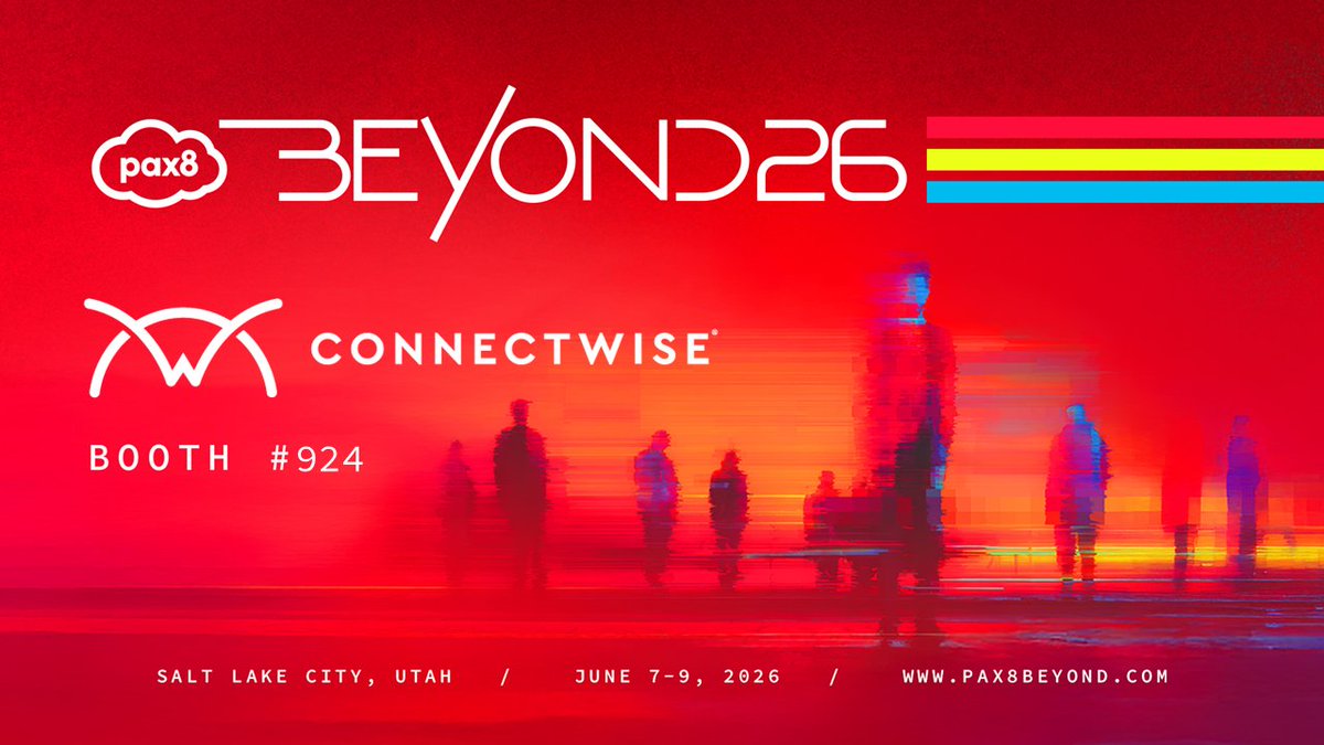 ConnectWise's tweet photo. MSPs and IT teams can't reach an AI-native future while carrying the operational debt of the past.

More tools. More tickets. More manual work.

The old way has reached its end.

Predictive IT is what comes next. See it at Pax8 Beyond in booth #924 https://t.co/p24r4lWOMp