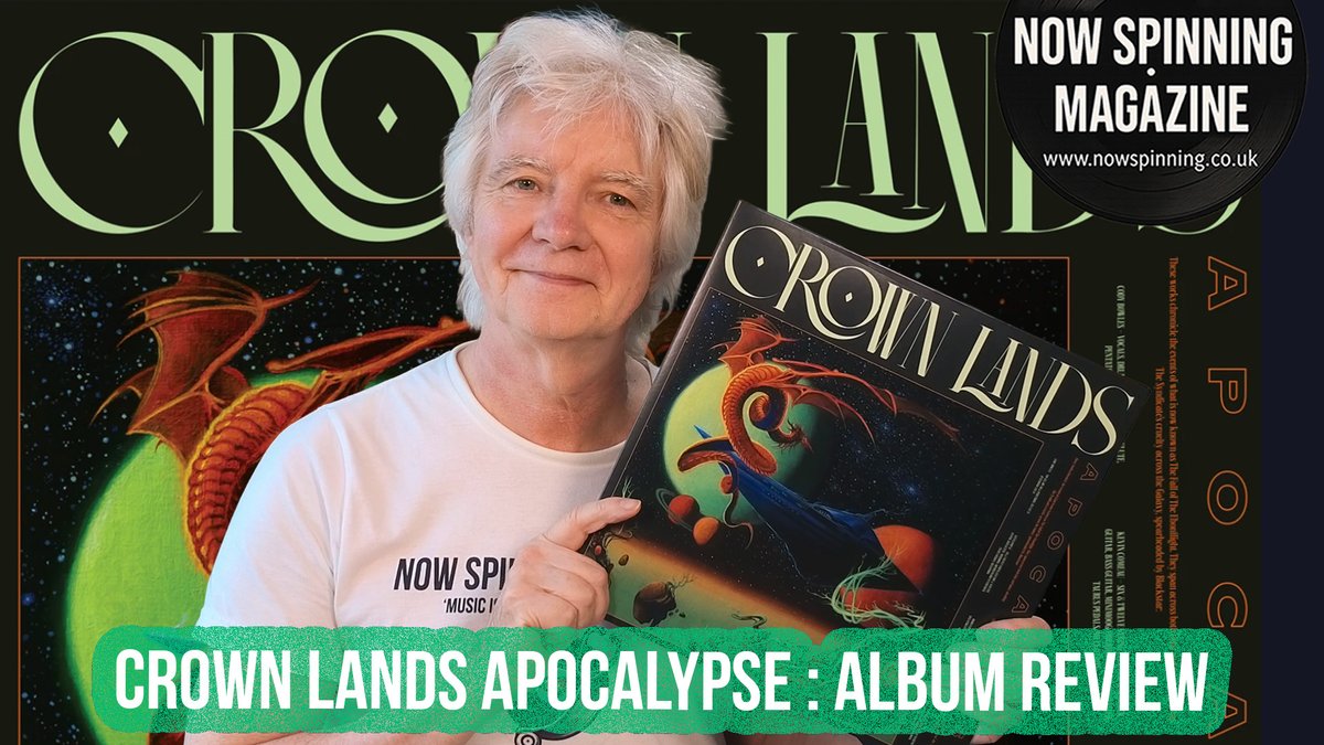 NowSpinningUK's tweet photo. Crown Lands have made a record that sounds like an event. A proper concept album. Dragons, galactic empires, destruction, resistance, flutes, riffs, huge vocals, melodic guitar solos and a 19-minute epic on side two. What more could you want?
https://t.co/2MPPk9oyju https://t.co/2r0SdmsgMg