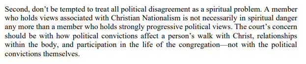 FavaAnthony's tweet photo. The PCA report equivocates Christian Nationalism to Progressivism in what is the ultimate display of Third Wayism https://t.co/rfwFCVcoDT