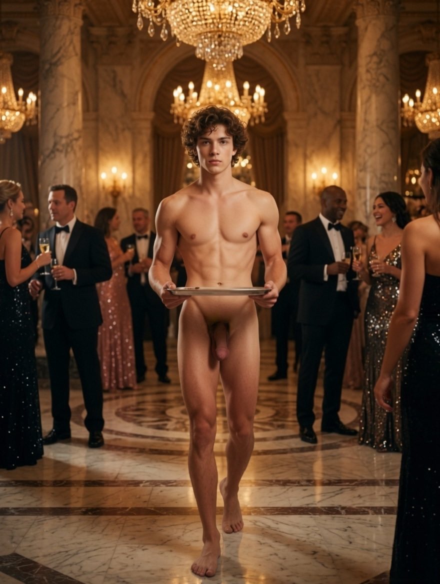 JamesConnor66's tweet photo. Naked waiter or slave? https://t.co/Kz1S5UmI55