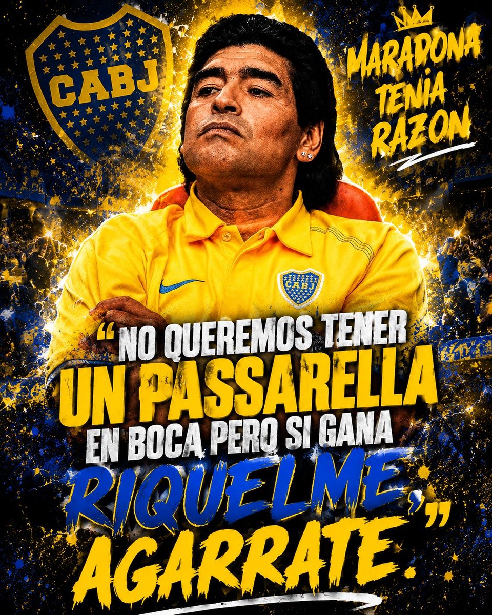 EstirpeXeneize's tweet photo. MARADONA LO ADVIRTIÓ

"No queremos tener un Passarella en Boca, pero si gana Riquelme, agarrate".

Riquelme, los verdaderos hinchas de Boca seguimos esperando una explicación. ¿Cuanto falta para que salgas a, minimamente, pedir perdón?

Román, renunciá y llamá a elecciones. https://t.co/zUOprh9fHS