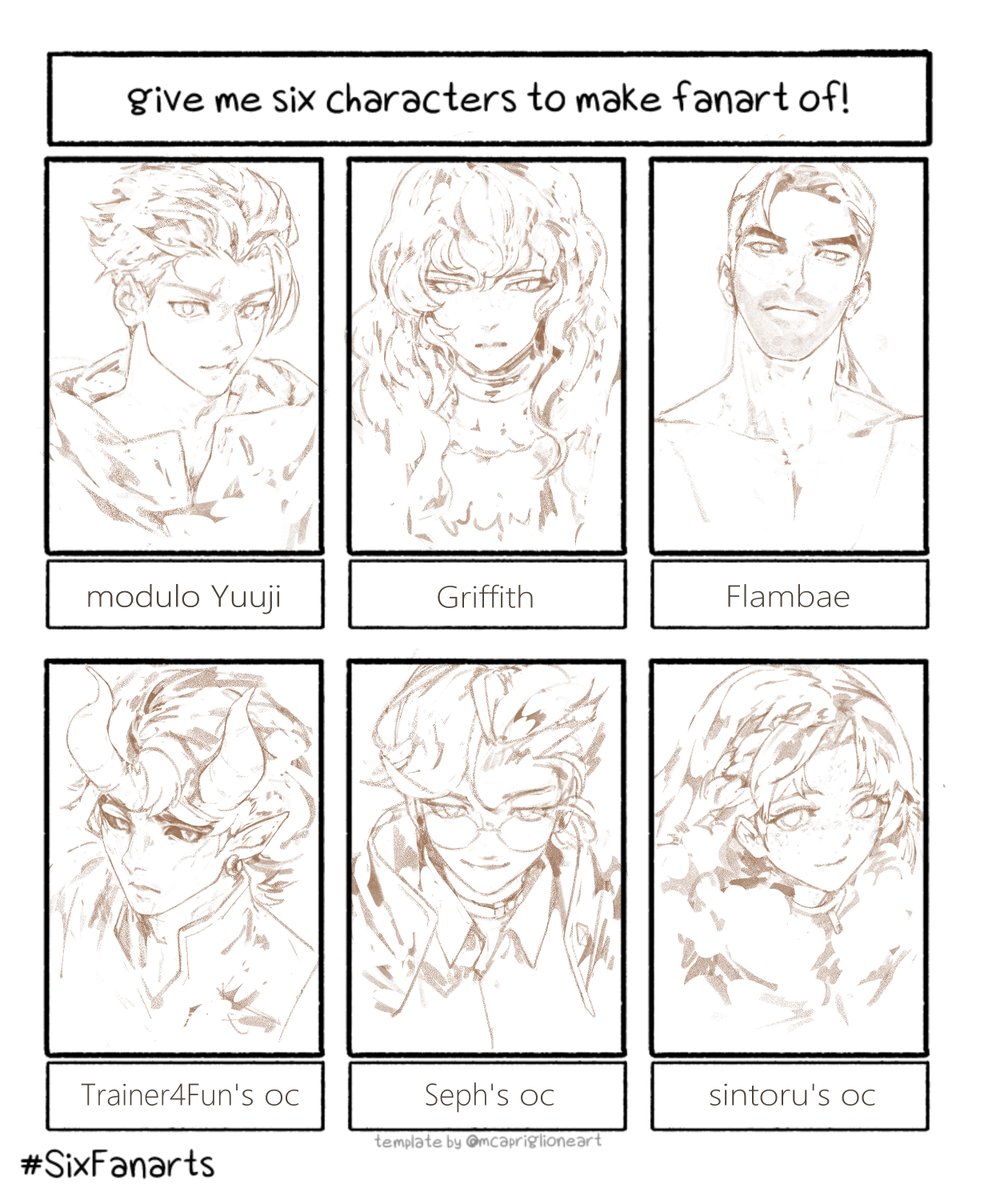 qubineko's tweet photo. sry I'm finally doing this after 2 months >.<
#sixfanarts https://t.co/4o4aCNoQ2x