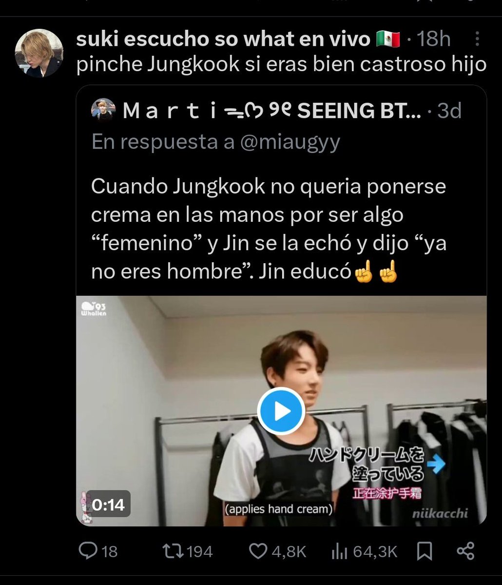 copyofghosts's tweet photo. en hot ones hicieron el chiste de "los hombres no lloran" y nadie hizo un juicio de valor, pero están tan obsesionadas con halagar a los chicos planteando a jungkook como alguien sin valores y personalidad que ni siquiera pueden ver un clip de 14s donde claramente están jodiendo https://t.co/qeExMh9cVh