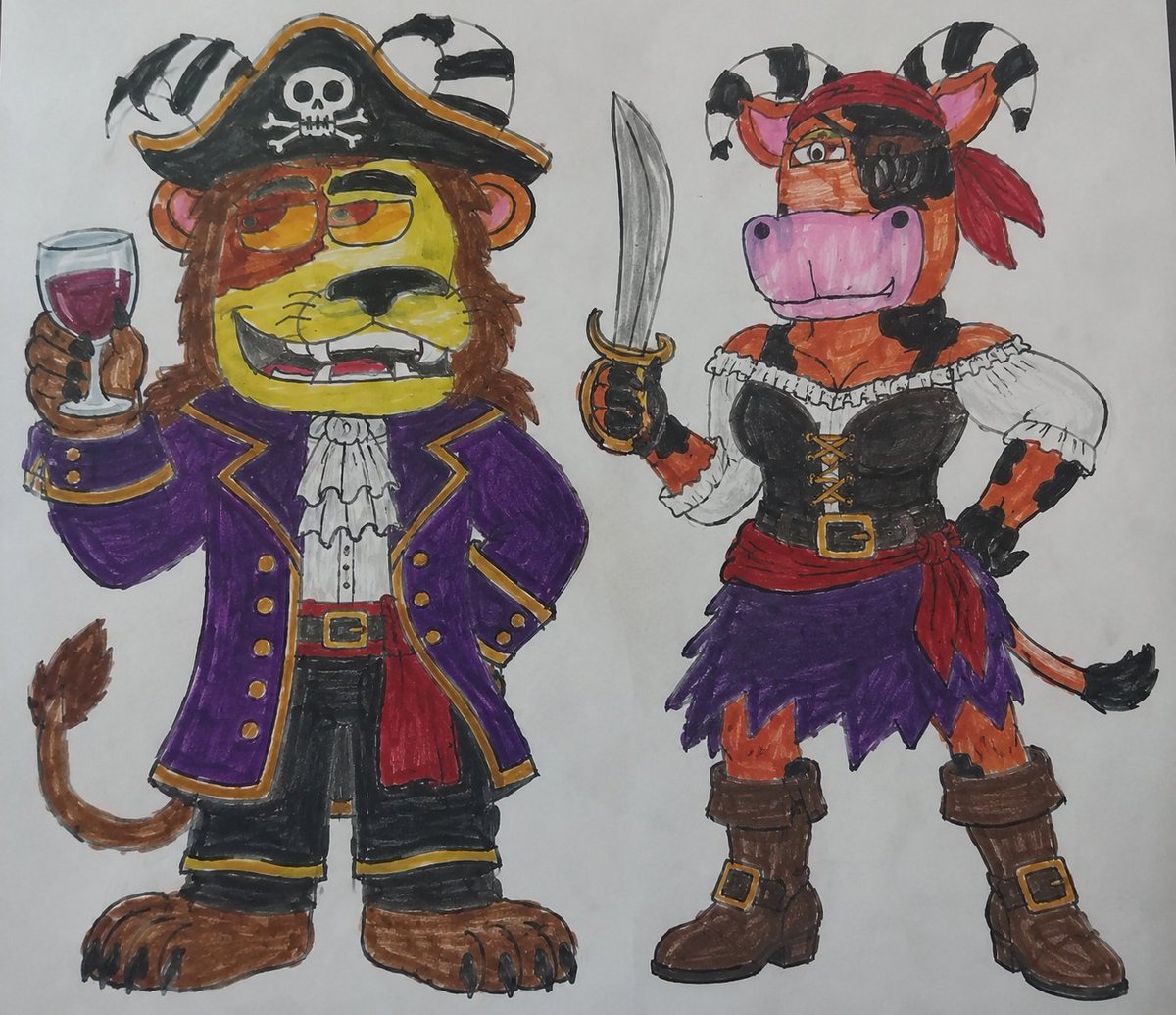 I did my best work with my oc characters as pirates #pirates