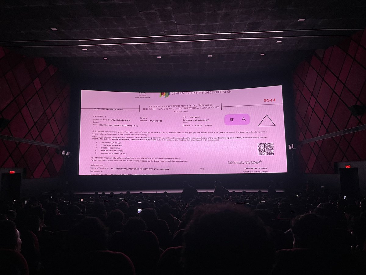 Ksakthi14's tweet photo. Show time: #Obsession At @kamala_cinemas
#KSReview https://t.co/EX2zEXhiZT