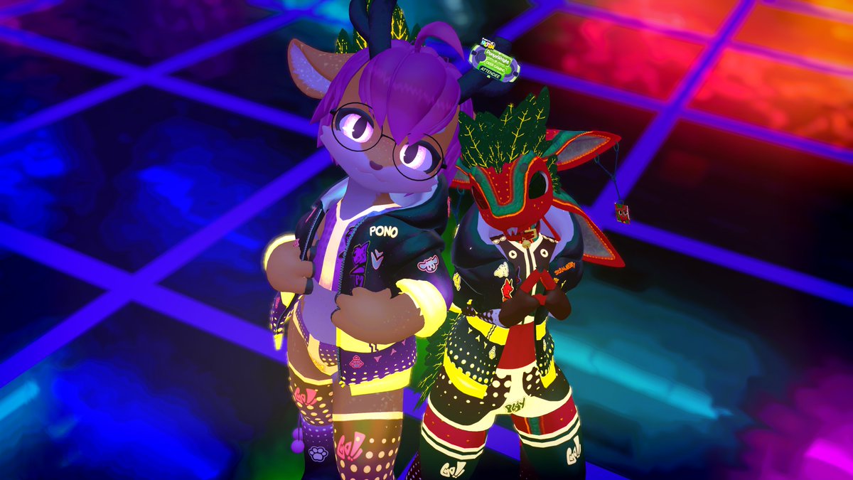 PonyxTTV's tweet photo. We'll see you at the dance floor! 

#furality #vrchat #vrchatphotography #avali #deer https://t.co/Z1pmbrrK0j