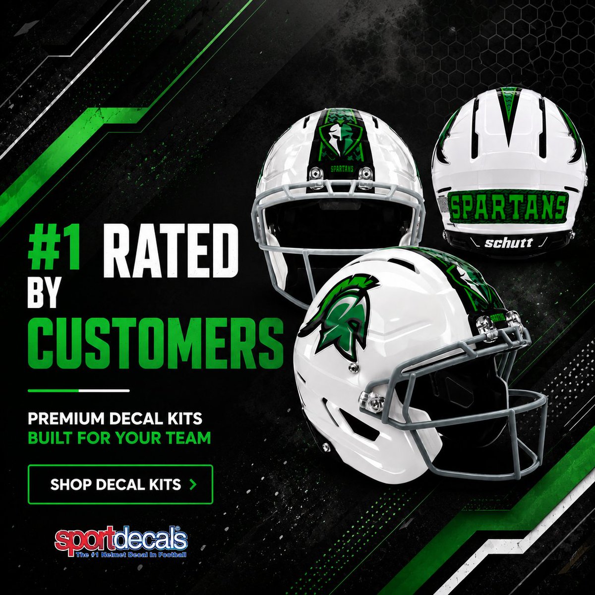Sportdecals's tweet photo. #1 Rated by Customers
Custom decal kits that turn heads on and off the field.
Shop your team's next look today: https://t.co/Nh7Nucx4wH
#Sportdecals https://t.co/EMtNnkplcb