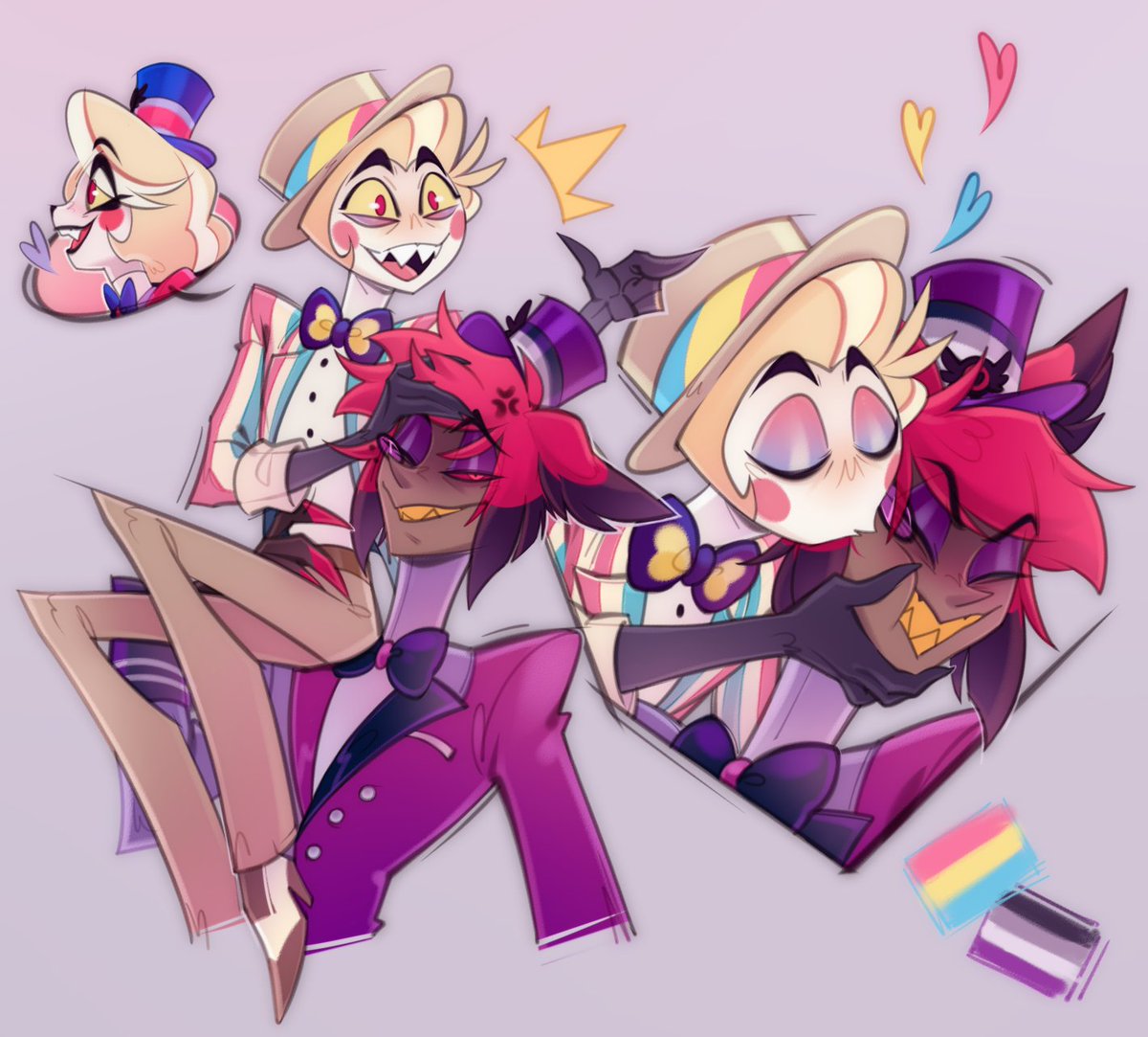Sho_Guru's tweet photo. Happy 🏳️‍🌈 ✨ 
#hazbinhotel #radioapple https://t.co/XfCaOIBgfQ